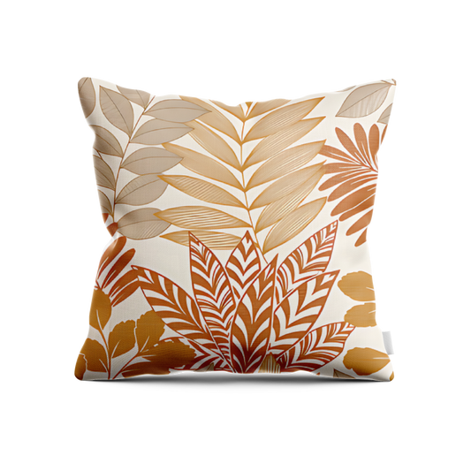 Orange Ferns Print